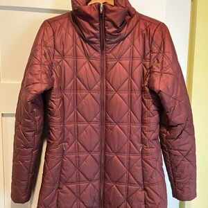 Patagonia Burgundy Quilted Ski Snow Jacket